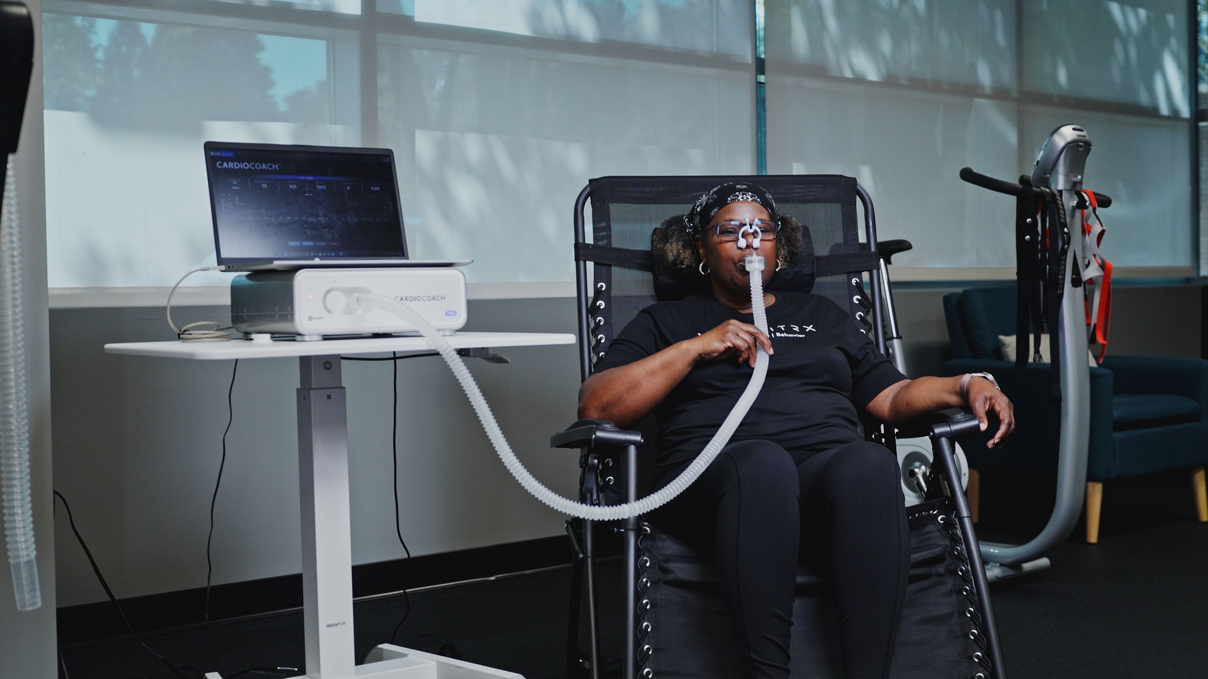 Healthcare professional with patient